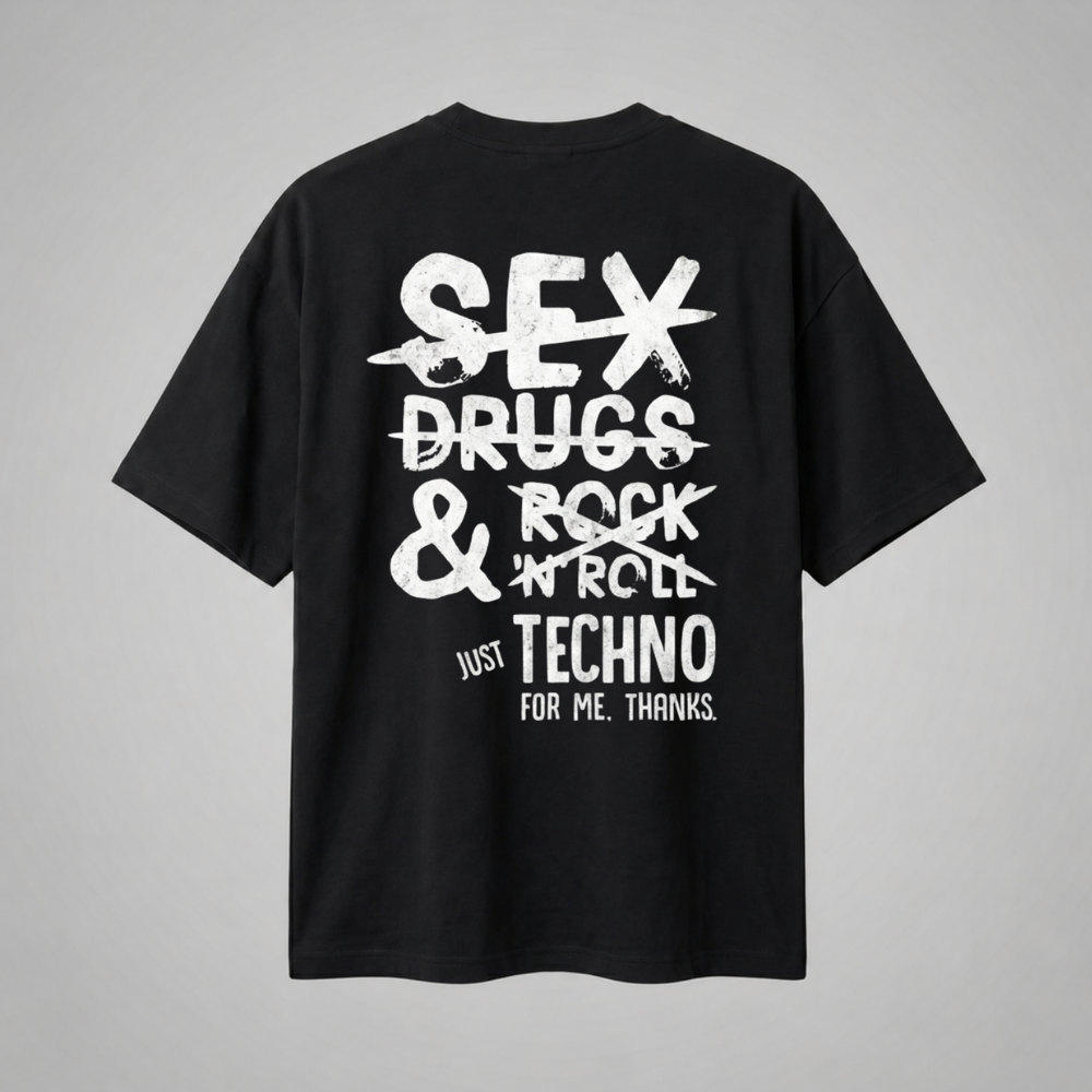 Oversize Premium T-Shirt Just Techno